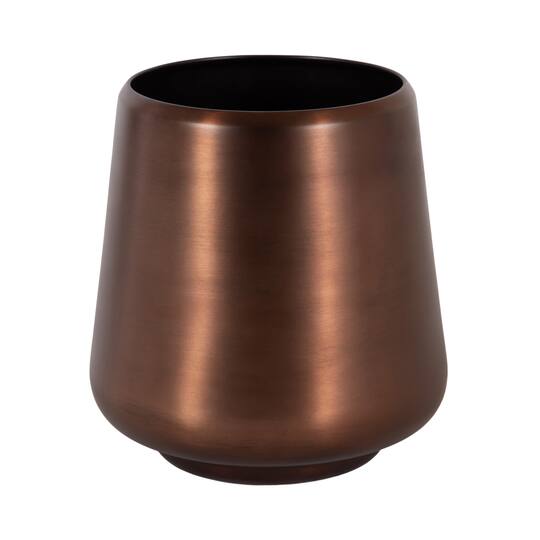 Kate and Laurel 7ft. Oliveira Faux Olive Tree with Round Bronze Planter